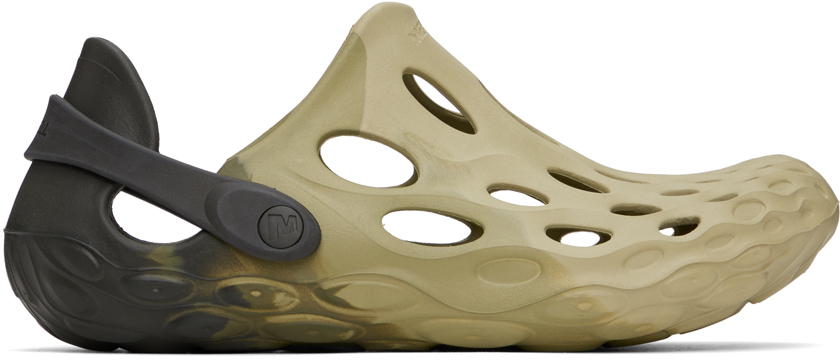 Shop Merrell 1trl Green Hydro Moc Drift Sandals In Olive