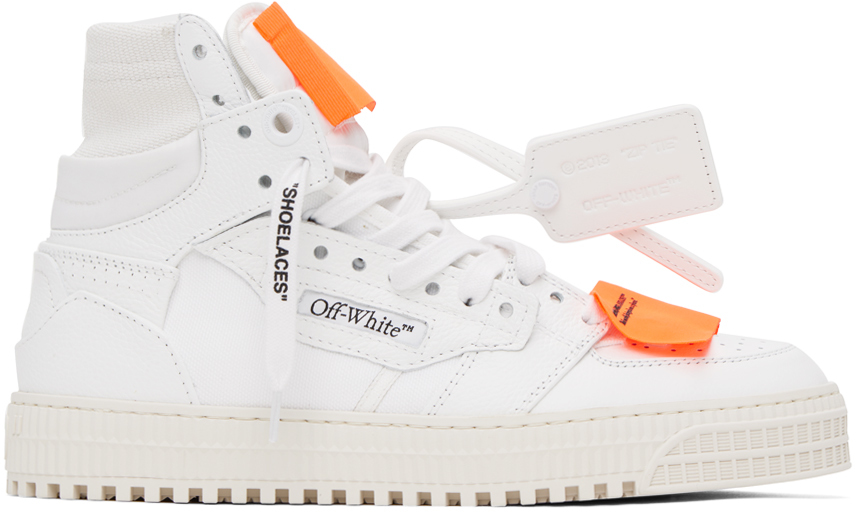 Shop Off-white White & Orange 3.0 Off Court Sneakers In White Orange