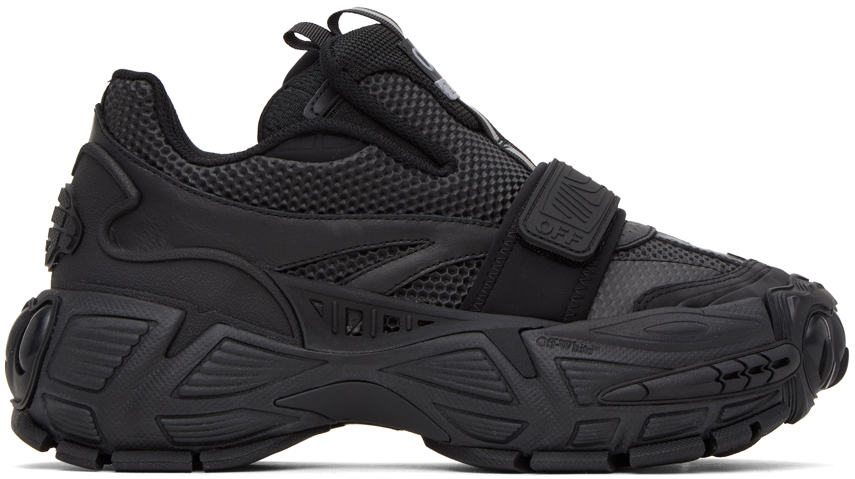 Shop Off-white Black Glove Sneakers In Black Black