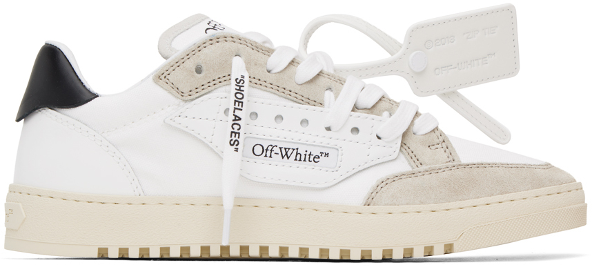 Off-white 5.0 皮质运动鞋 In Weiss
