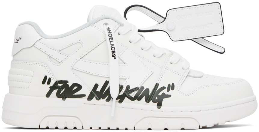 Shop Off-white White Out Of Office 'for Walking' Sneakers In White Blac