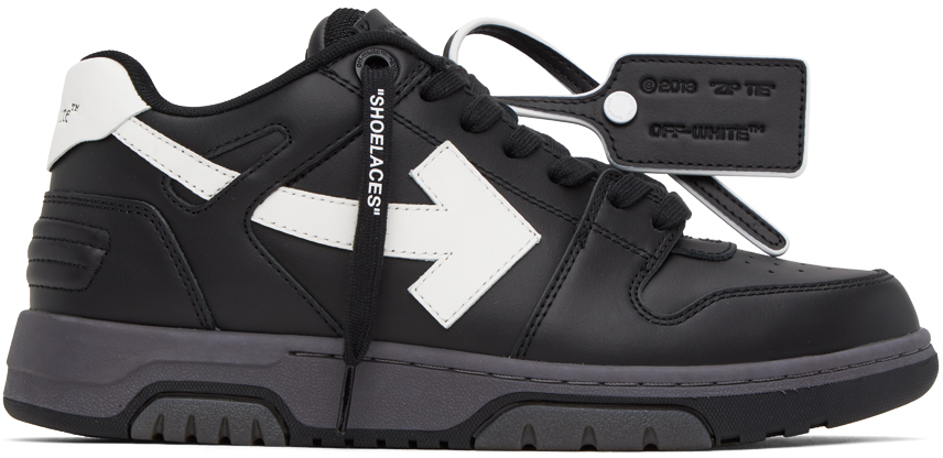 Off-white Black Out Of Office Sneakers In Black White