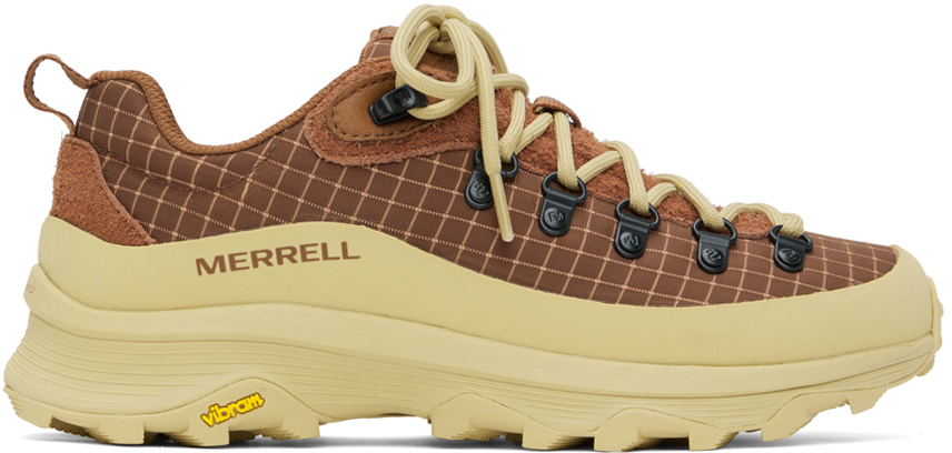 Shop Merrell 1trl Brown & Taupe Ontario Speed Rs Sneakers In Nutshell