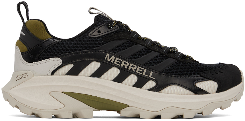 Shop Merrell 1trl Black & Off-white Moab Speed 2 Vent 2k Sneakers