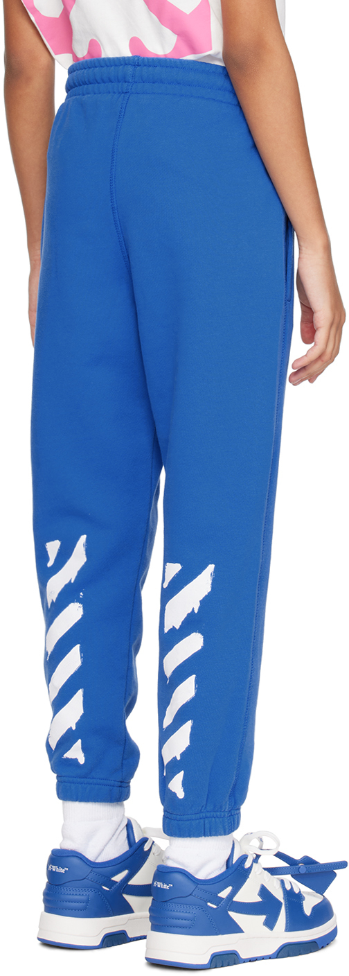 Off-white Diag Stripe-print Track Pants In Nautical Blue Wh