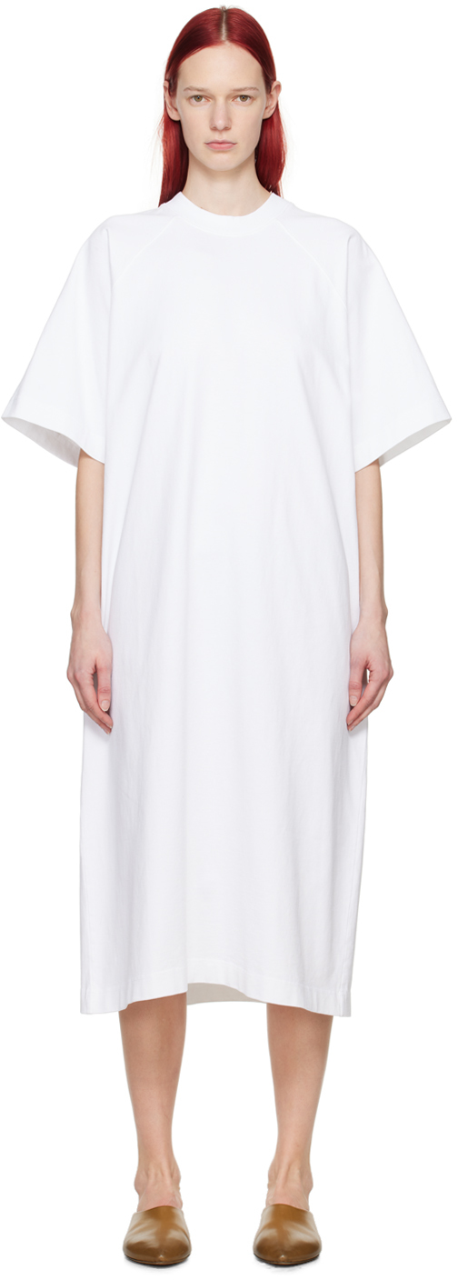 White Stokes Midi Dress