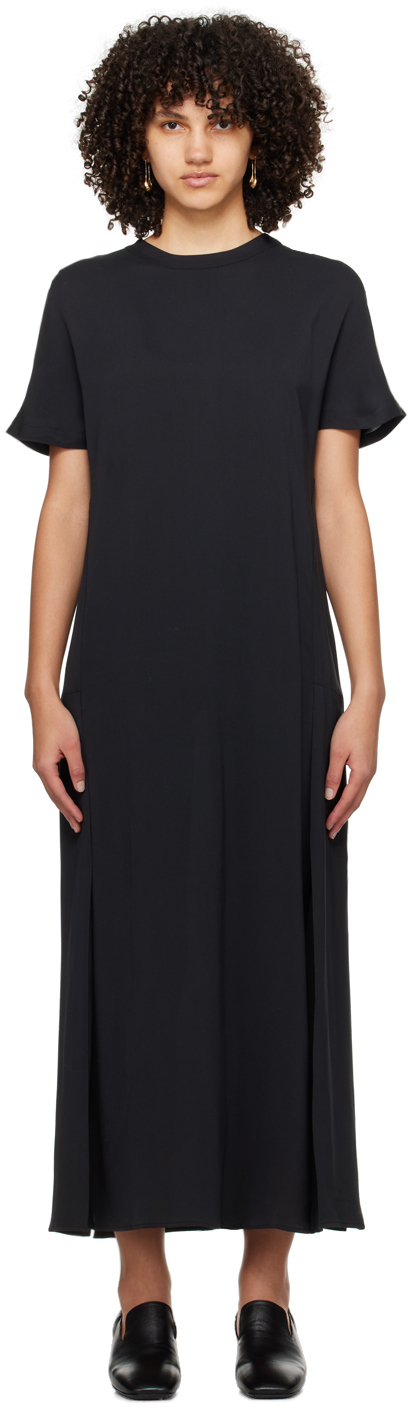 Studio Nicholson: Navy Zip Maxi Dress | SSENSE Canada