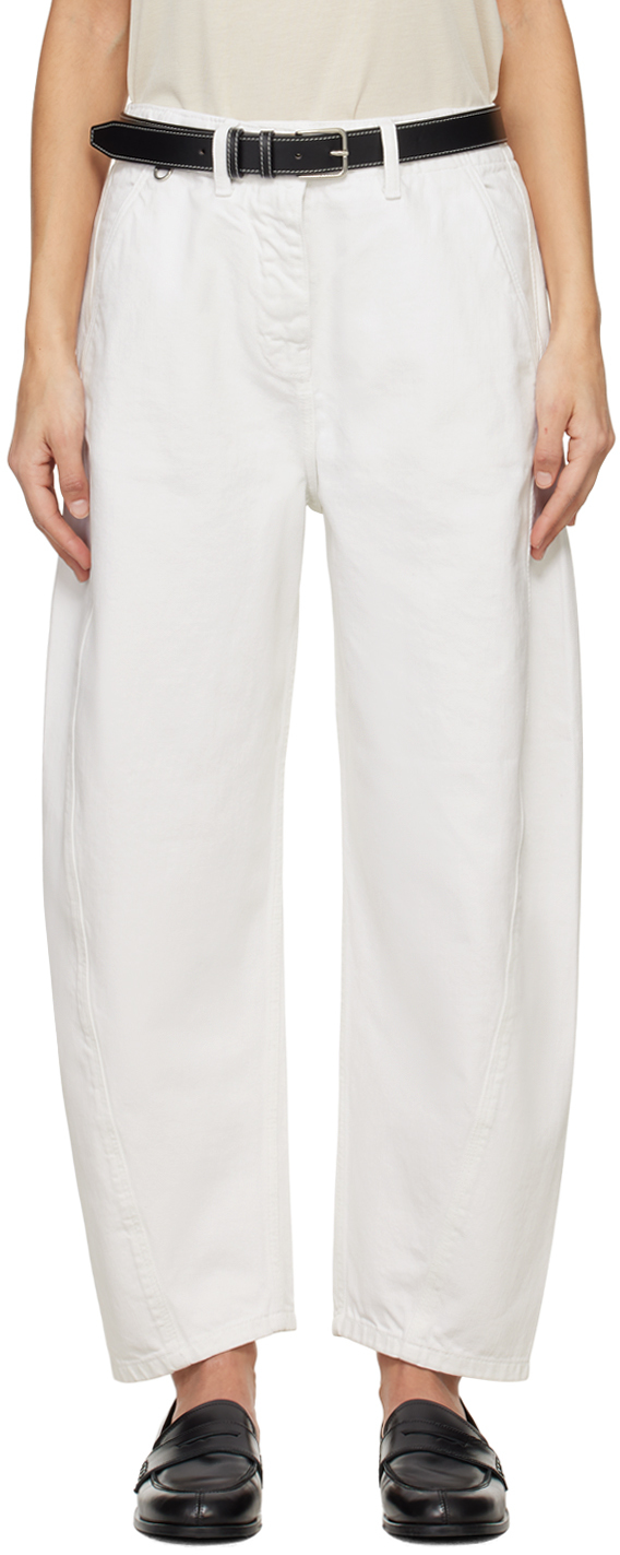 STUDIO NICHOLSON｜JEANS (AKERMAN DENIM PANT OPTIC WHITE Akerman Denim Pant in Parchment | Denim Jeans | Studio Nicholson