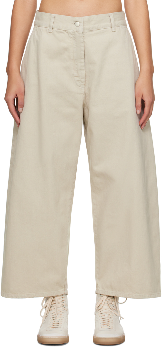 Beige Chalco Trousers