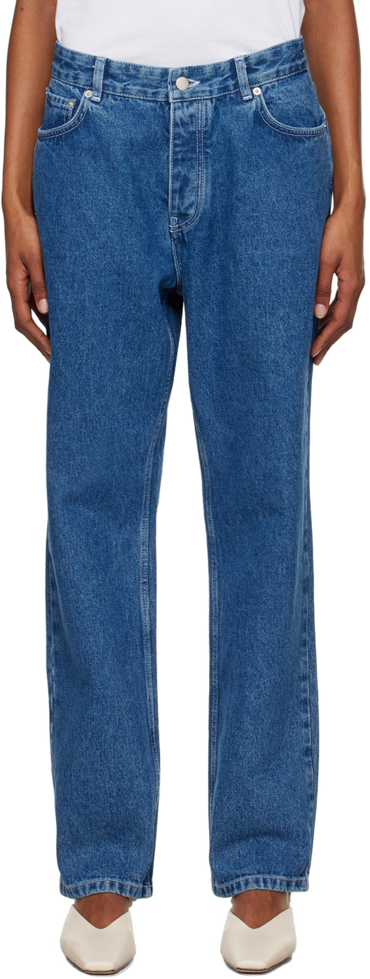 Studio Nicholson: Blue Dune Jeans | SSENSE