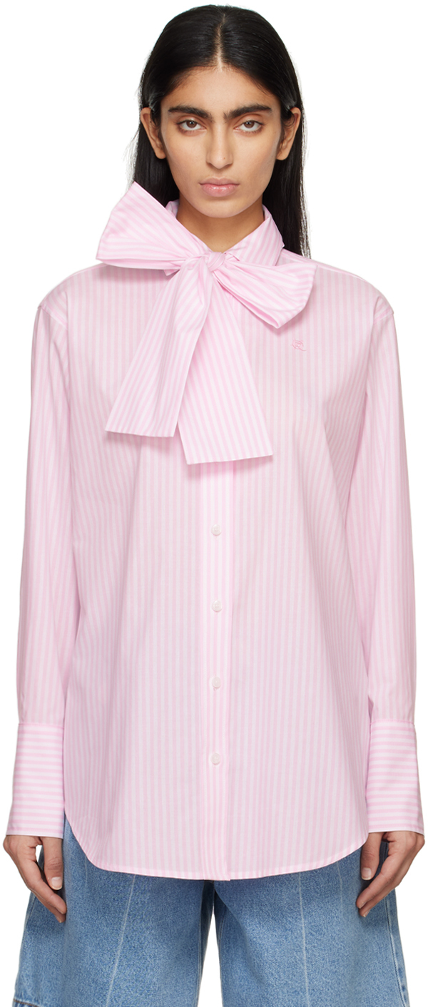 Shop Kimhēkim Pink Embroidered Shirt