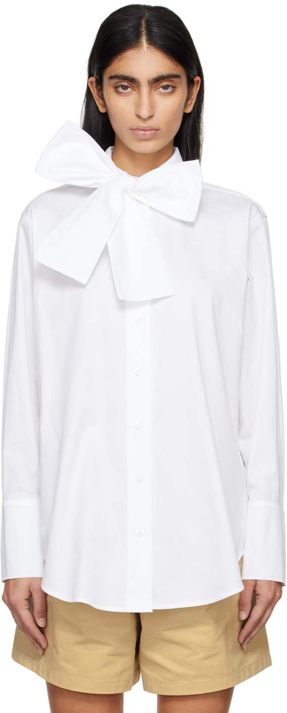 KIMHĒKIM: White Embroidered Shirt | SSENSE