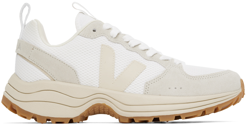 White & Beige Venturi Sneakers