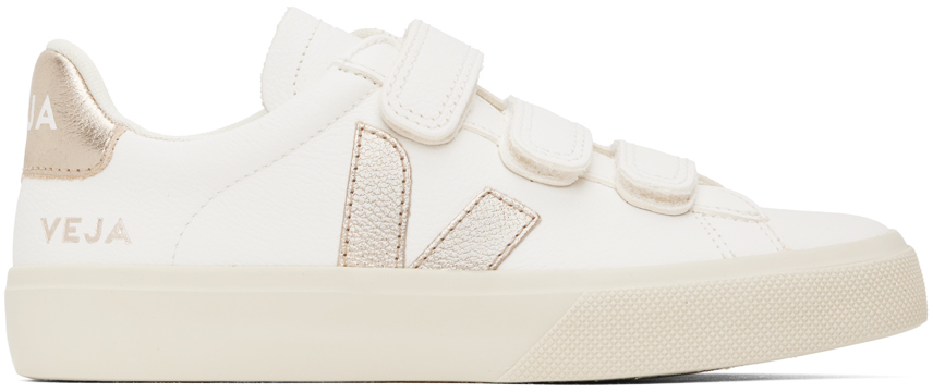Veja White Recife Trainers In Extra White/platine