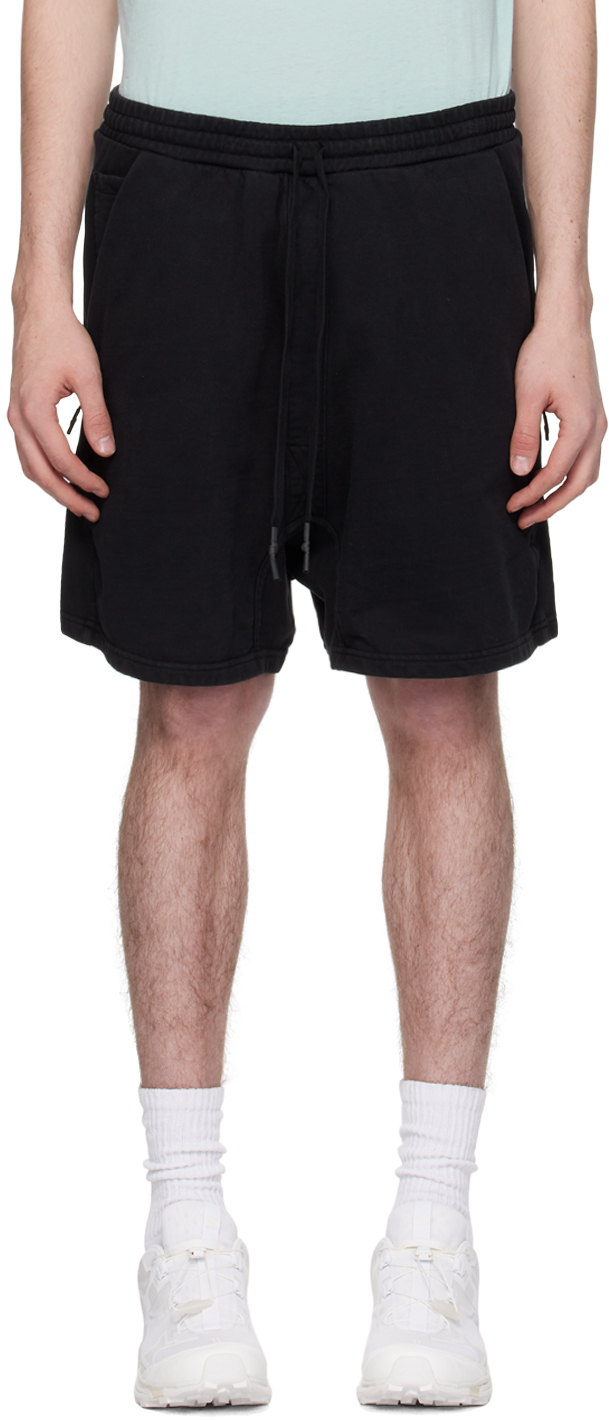 Shop 11 By Boris Bidjan Saberi Black P27 Shorts In Black Dye