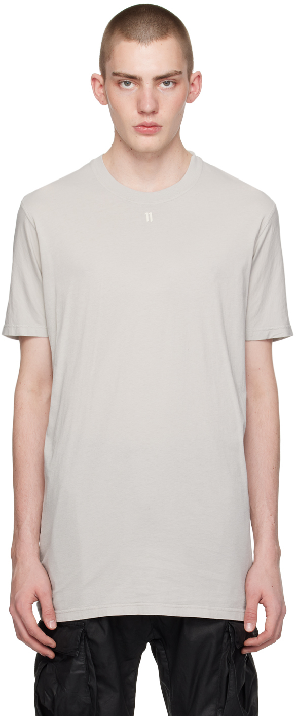 Shop 11 By Boris Bidjan Saberi Gray Ts5 T-shirt In Light Grey