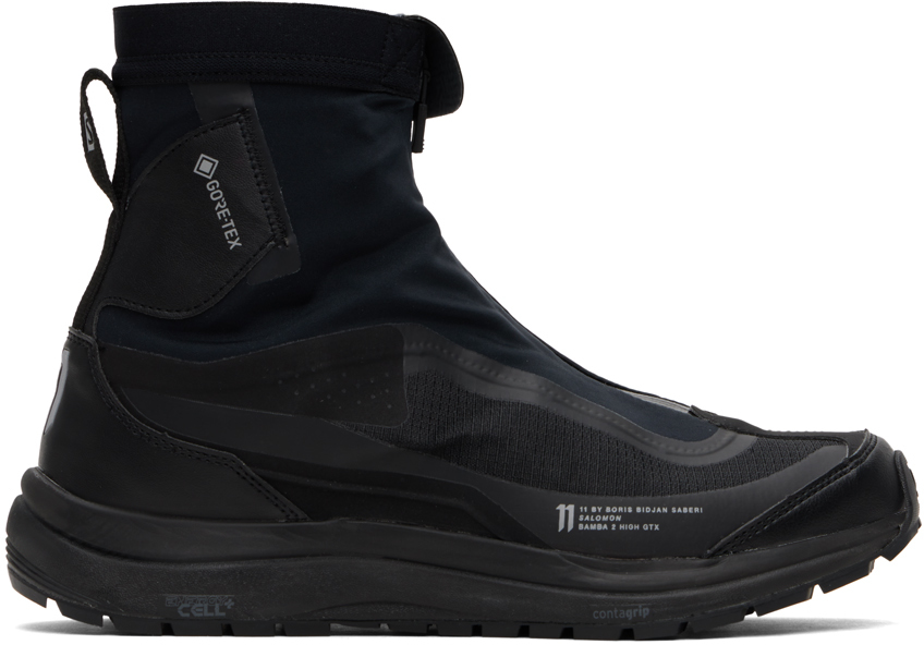 Black Salomon Edition Bamba 2 High Sneakers by 11 by Boris Bidjan ...