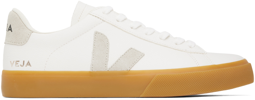 Veja White Campo Trainers In Extra-white_nat_nat
