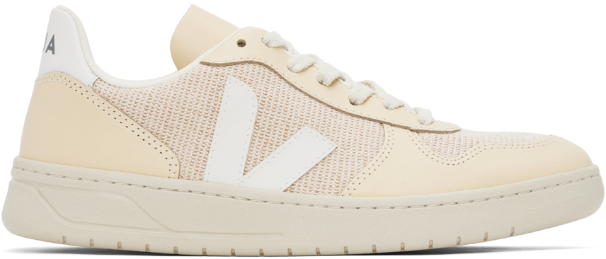 Beige V-10 J-Mesh Sneakers