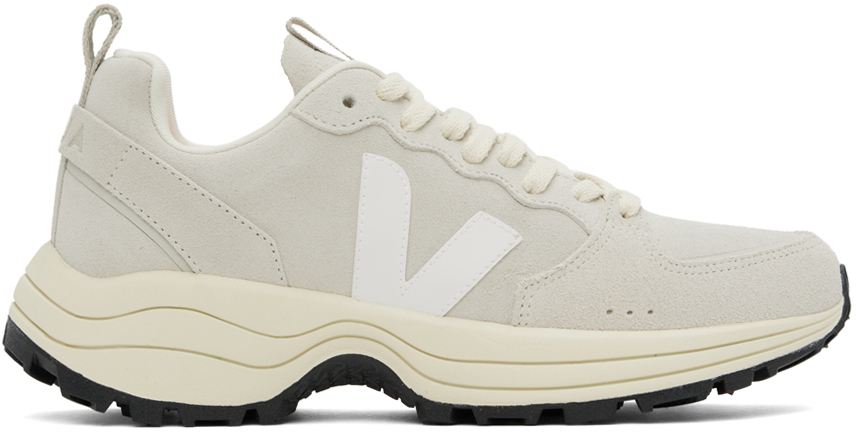 Veja Off-white Venturi Suede Sneakers In Natural_white
