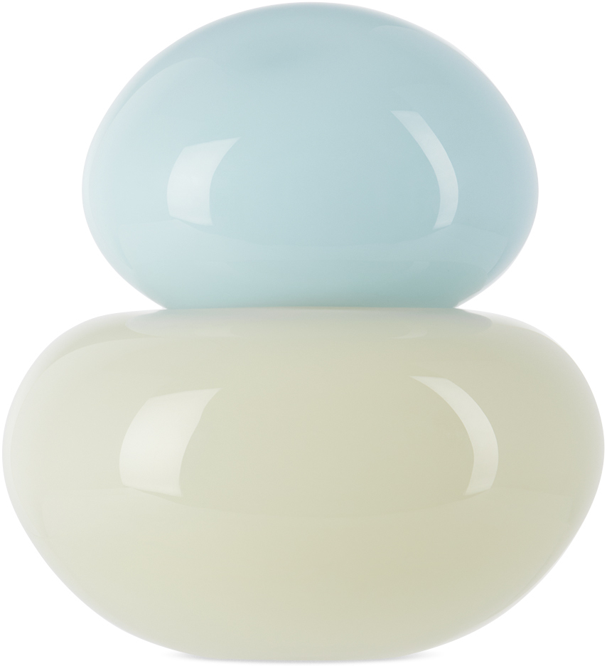 Helle Mardahl Blue & Off-white Bon Bon Bonbonniere Dish In Blue Jelly & Coconut
