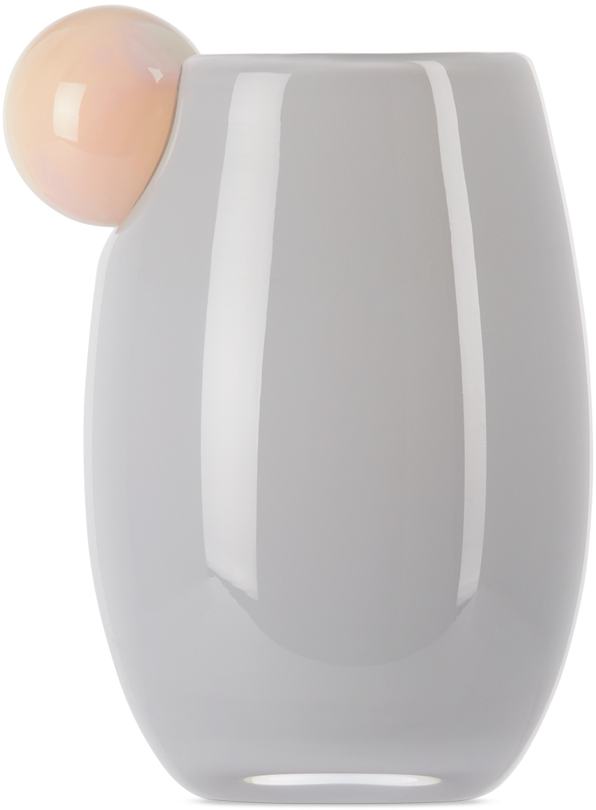 Helle Mardahl Blue & Off-white 'the Cup Mega' Cup In Cream & Blueberry