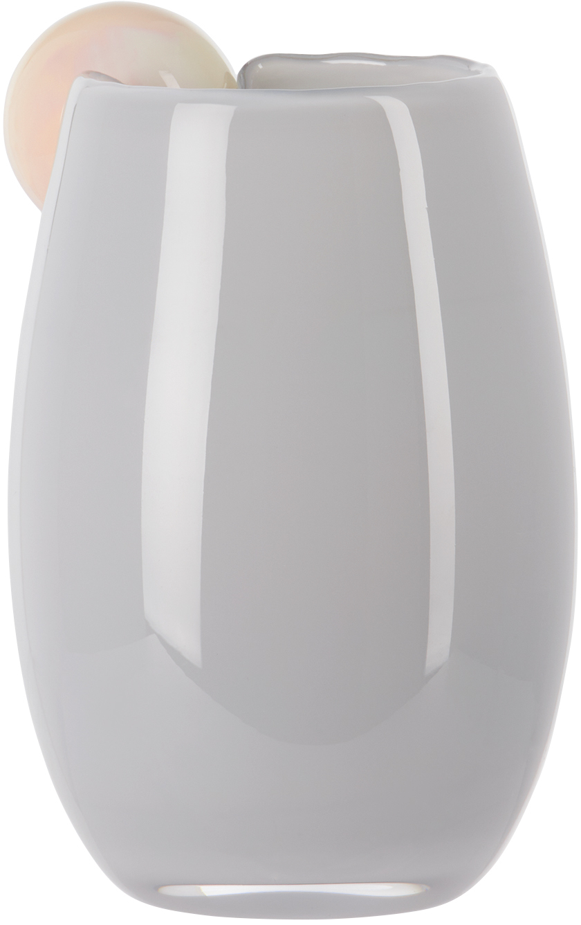 Helle Mardahl Blue & Off-white 'the Cup Mega' Cup In Cream & Blueberry