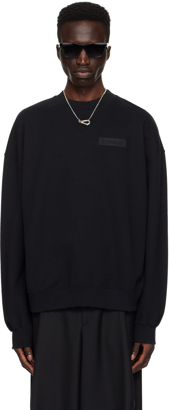 LGN Louis Gabriel Nouchi: Black Patch Sweatshirt | SSENSE