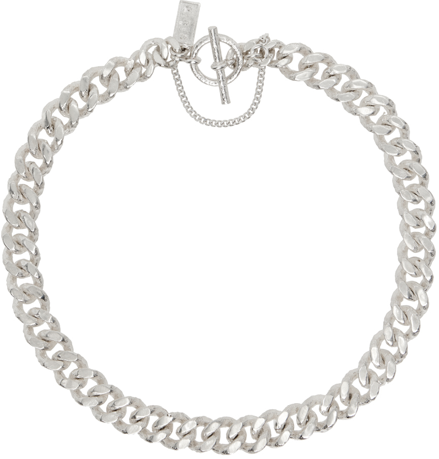 Pearls Before Swine Silver Spliced L Necklace