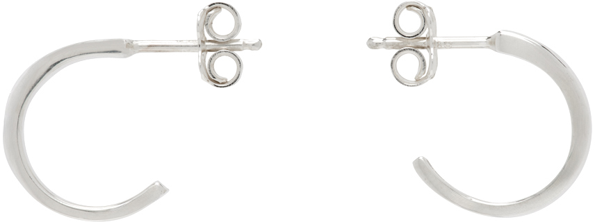 Pearls Before Swine Silver Miur Hoop Earrings In Metallic
