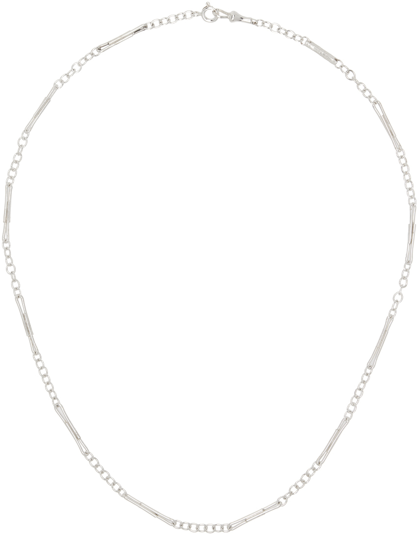 Pearls Before Swine Silver Ofer Necklace In Metallic