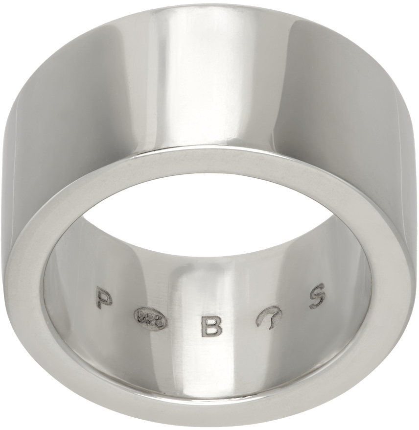 Pearls Before Swine Silver Qrix Band Ring In .925 Silver