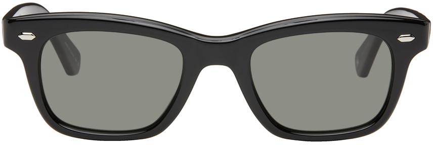 Garrett Leight Black Grove Sunglasses In Bk/g15 Black