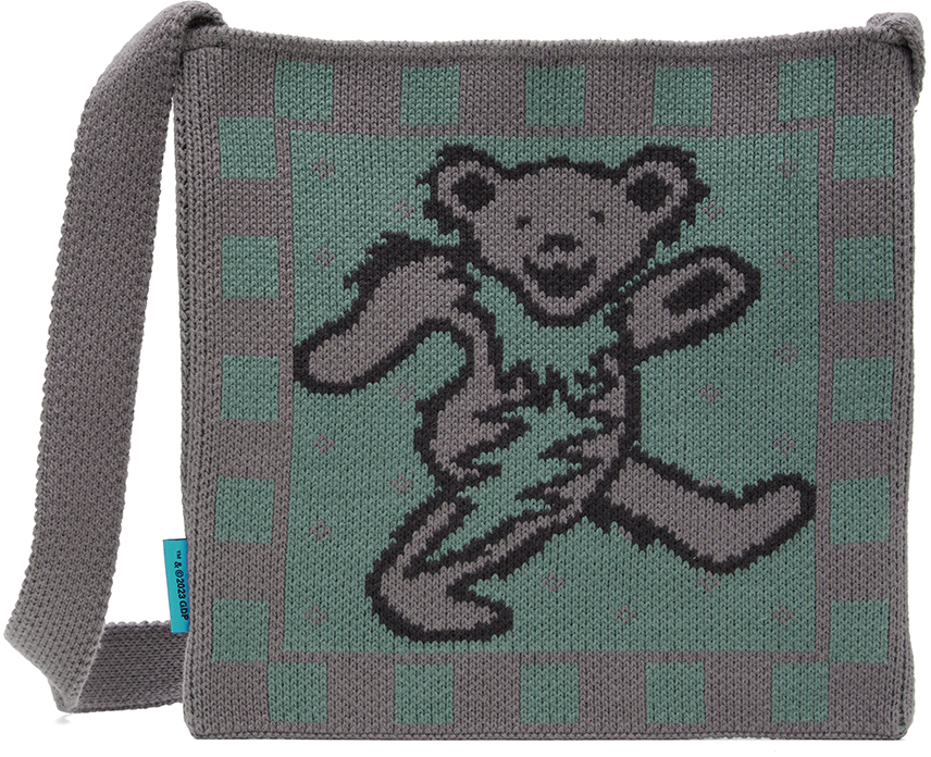 Thisisneverthat Purple Lightning Bear Tote In Green