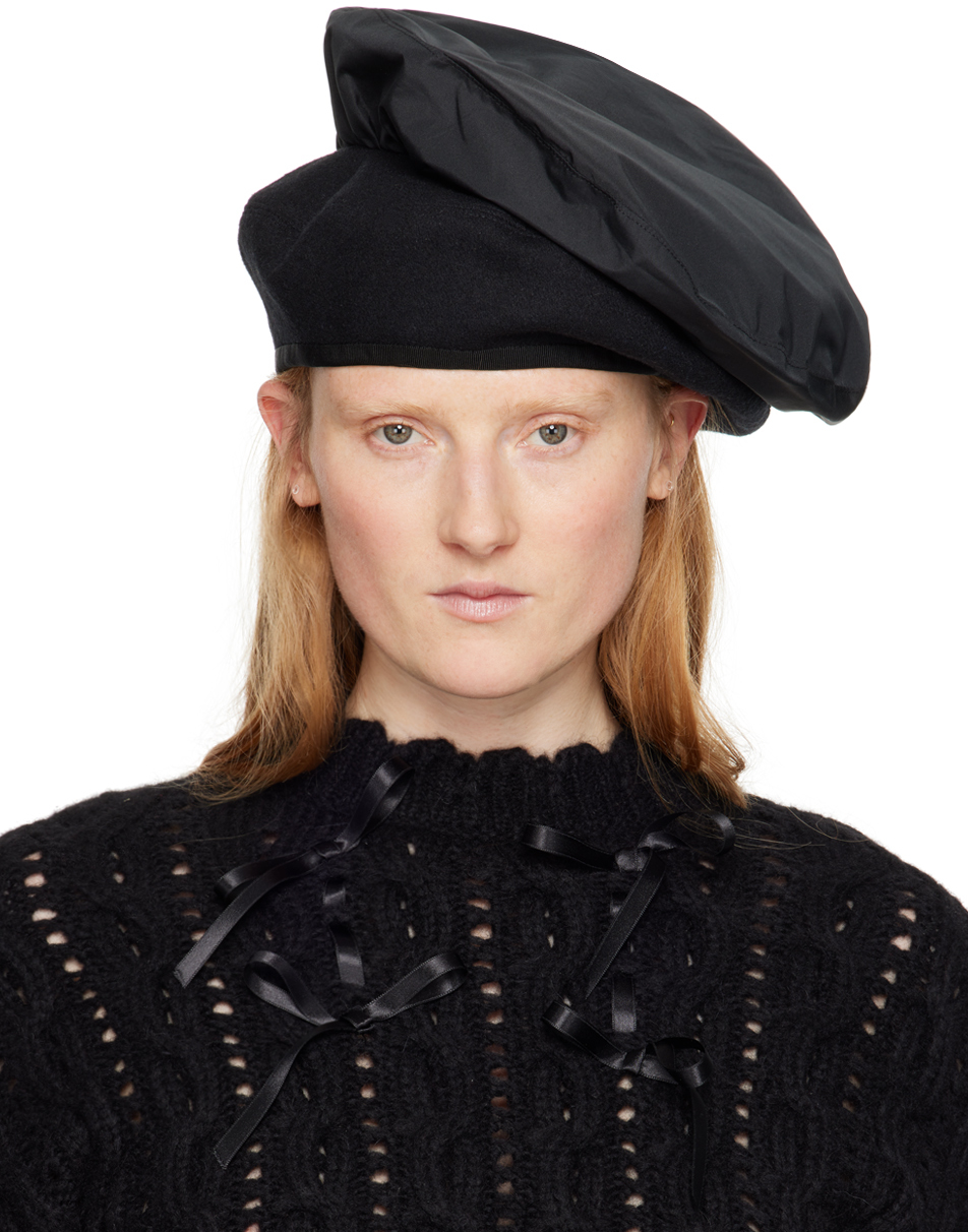 Renaissance Renaissance Black Ink Beret Ssense 