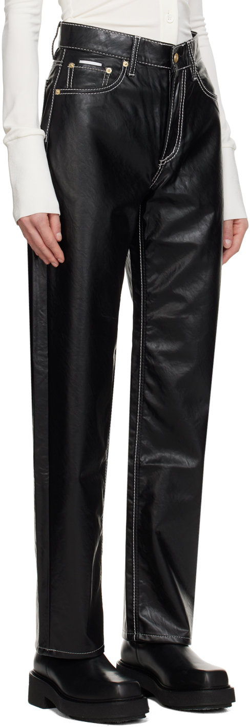 EYTYS Black Benz Faux-Leather Jeans | Smart Closet