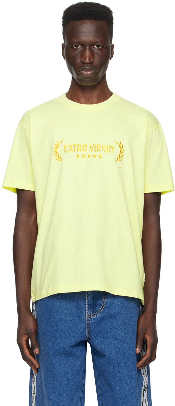 Shop Eytys Yellow Zion T-shirt In Extra Virgin Pomelo