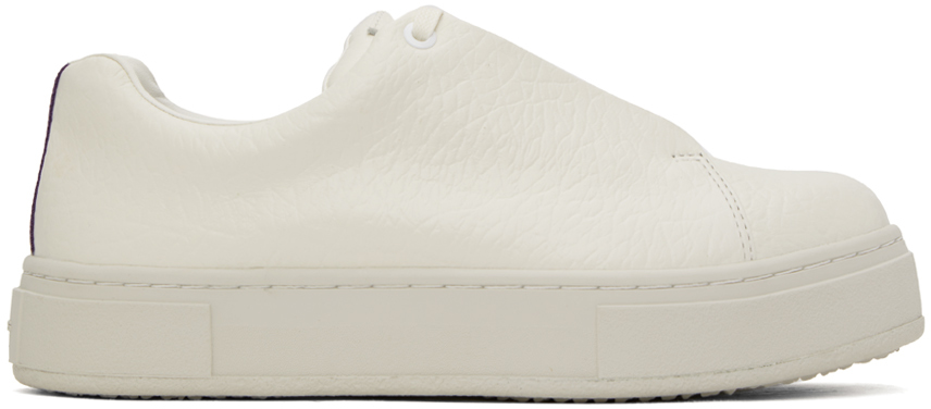 Shop Eytys Off-white Doja Sneakers In Tumbled White
