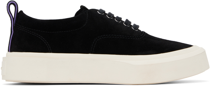 Shop Eytys Black Mother Ii Sneakers In Suede Black