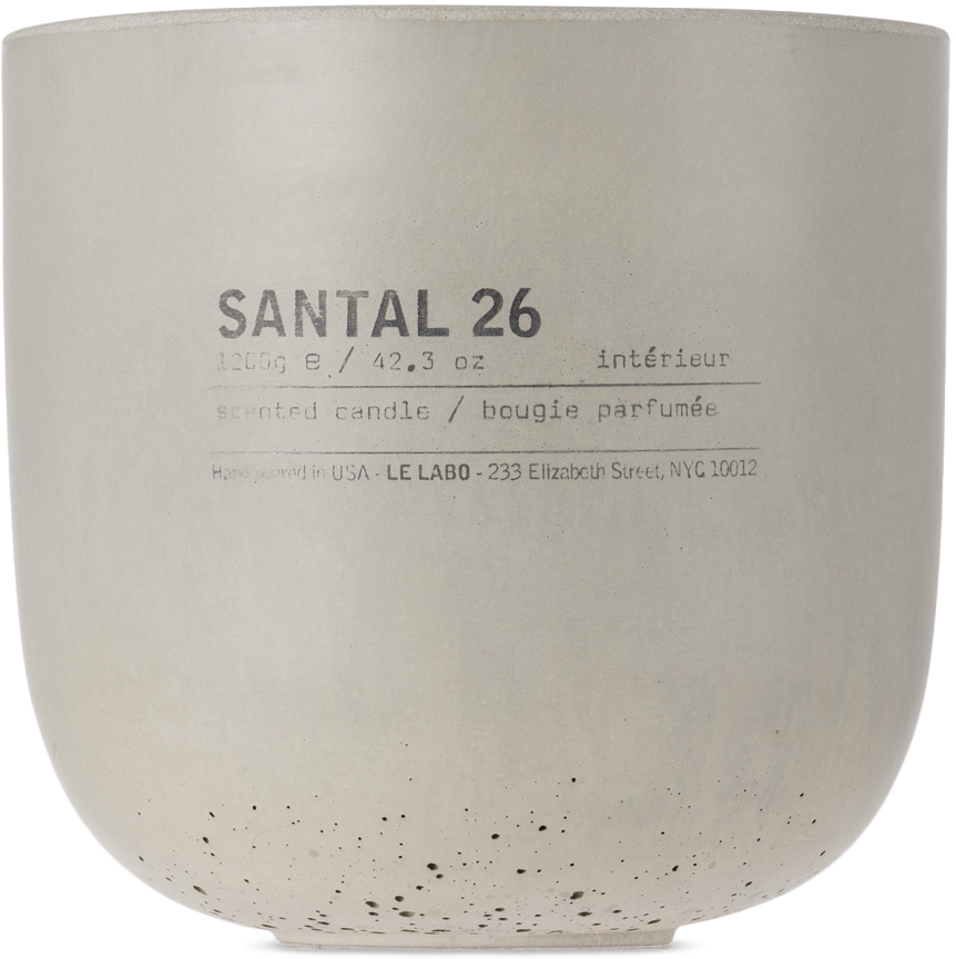 Santal 26 Large Concrete Candle by Le Labo | SSENSE