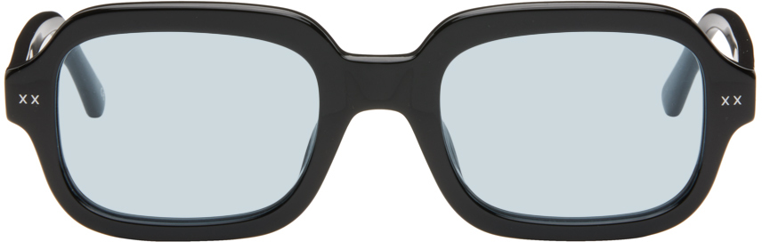 Lexxola Black Jordy Sunglasses In Black/blue