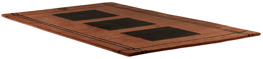 Zouzou Rugs Ssense Exclusive Brown & Black Cayugas Rug In Brown/black