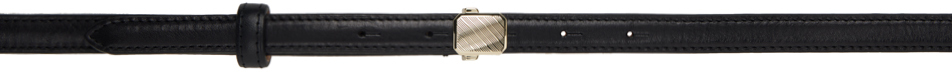 Lemaire Black Military 15 Belt In Bk999 Black
