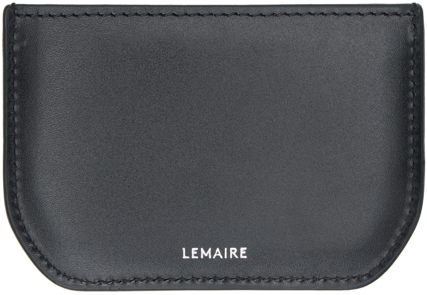 Lemaire Black Calepin Card Holder In Bk999 Black