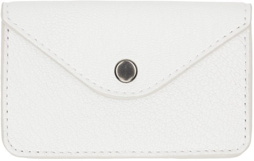 Lemaire White Envelope Coin Purse Card Holder In Wh000 White