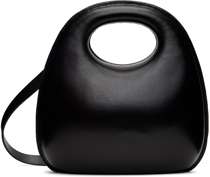 Shop Lemaire Black Egg Bag In Bk999 Black