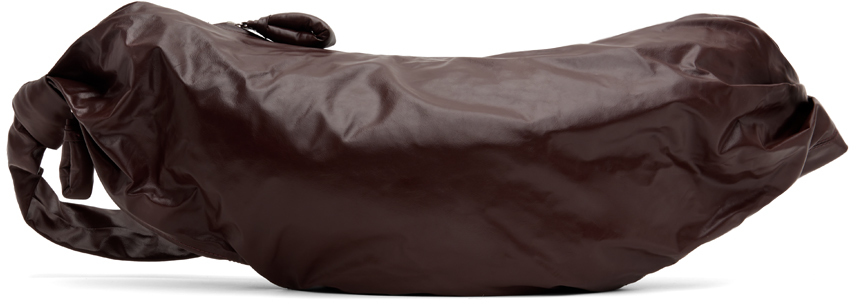 Lemaire Brown Large Soft Croissant Bag In Br503 Roasted Pecan