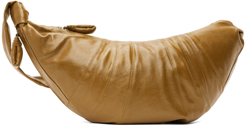 Lemaire Brown Large Croissant Bag In Fawn (bg281)