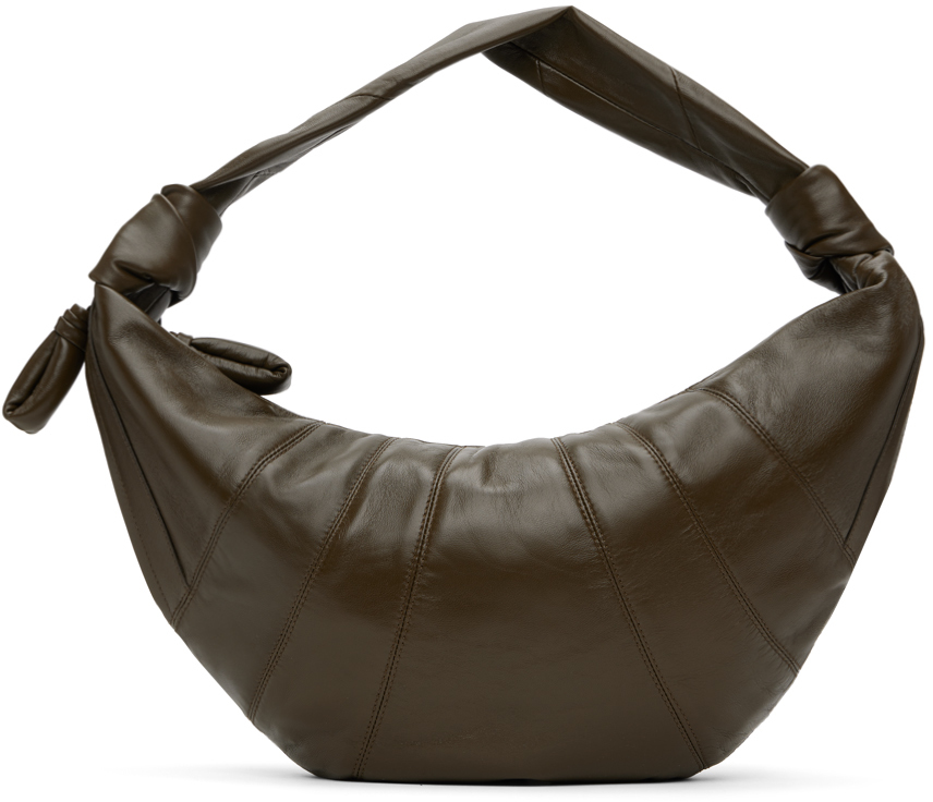 Shop Lemaire Brown Fortune Croissant Bag In Br501 Dark Tobacco
