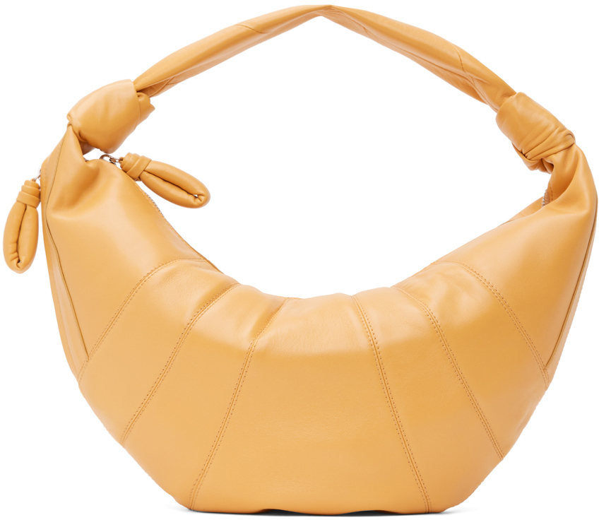 Lemaire Yellow Fortune Croissant Bag In Ye525 Butter